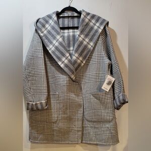 SPLENDID COLLECTION Elliott reversible hooded wool blend coat